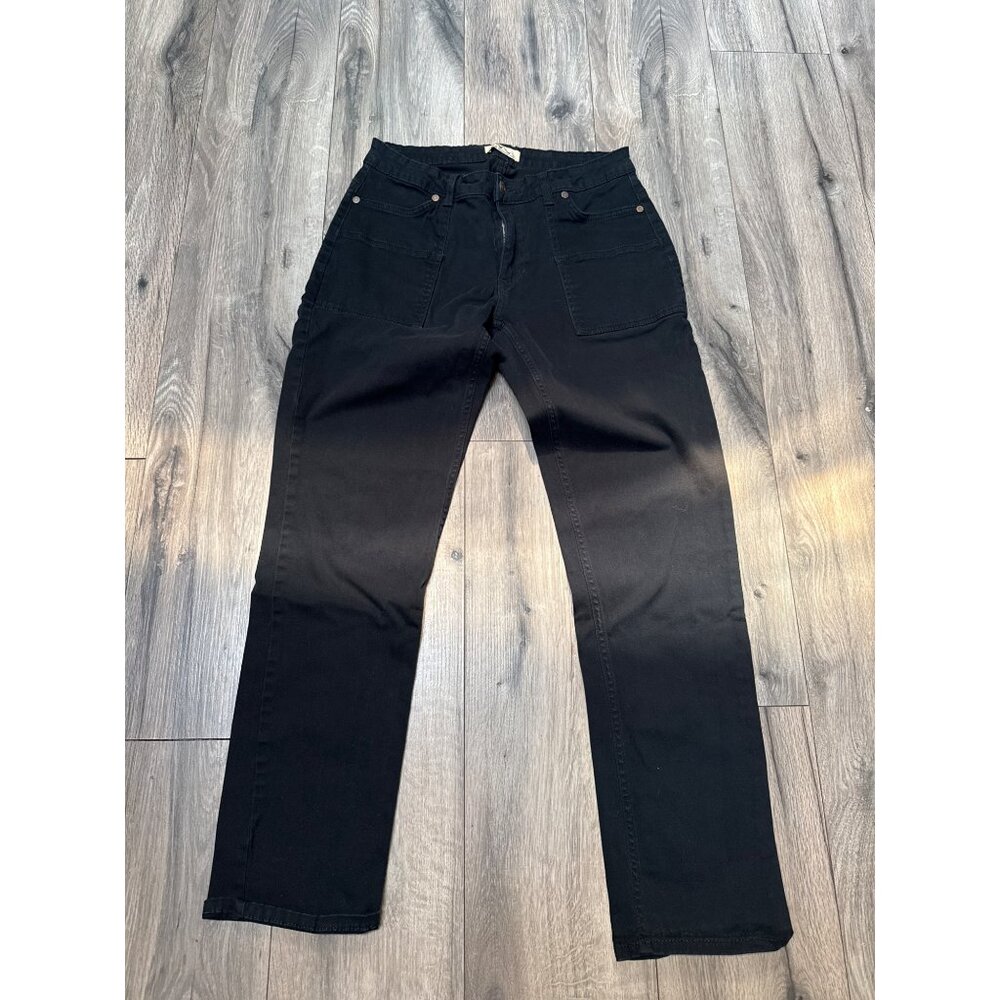 Blue Mountain Womens Black Utility Jeans Size 10